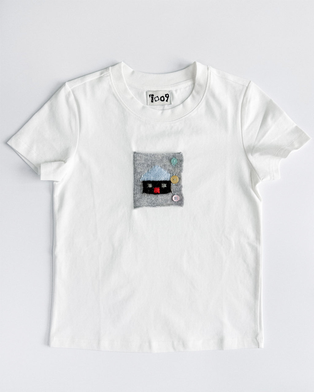 handmade graphic t-shirt house motif childhood design