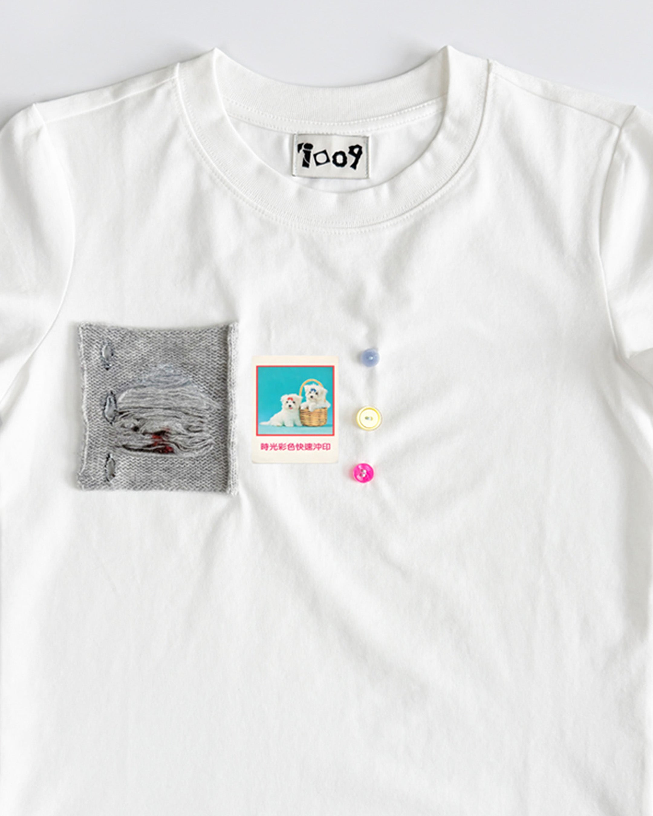 handmade graphic t-shirt house motif childhood design
