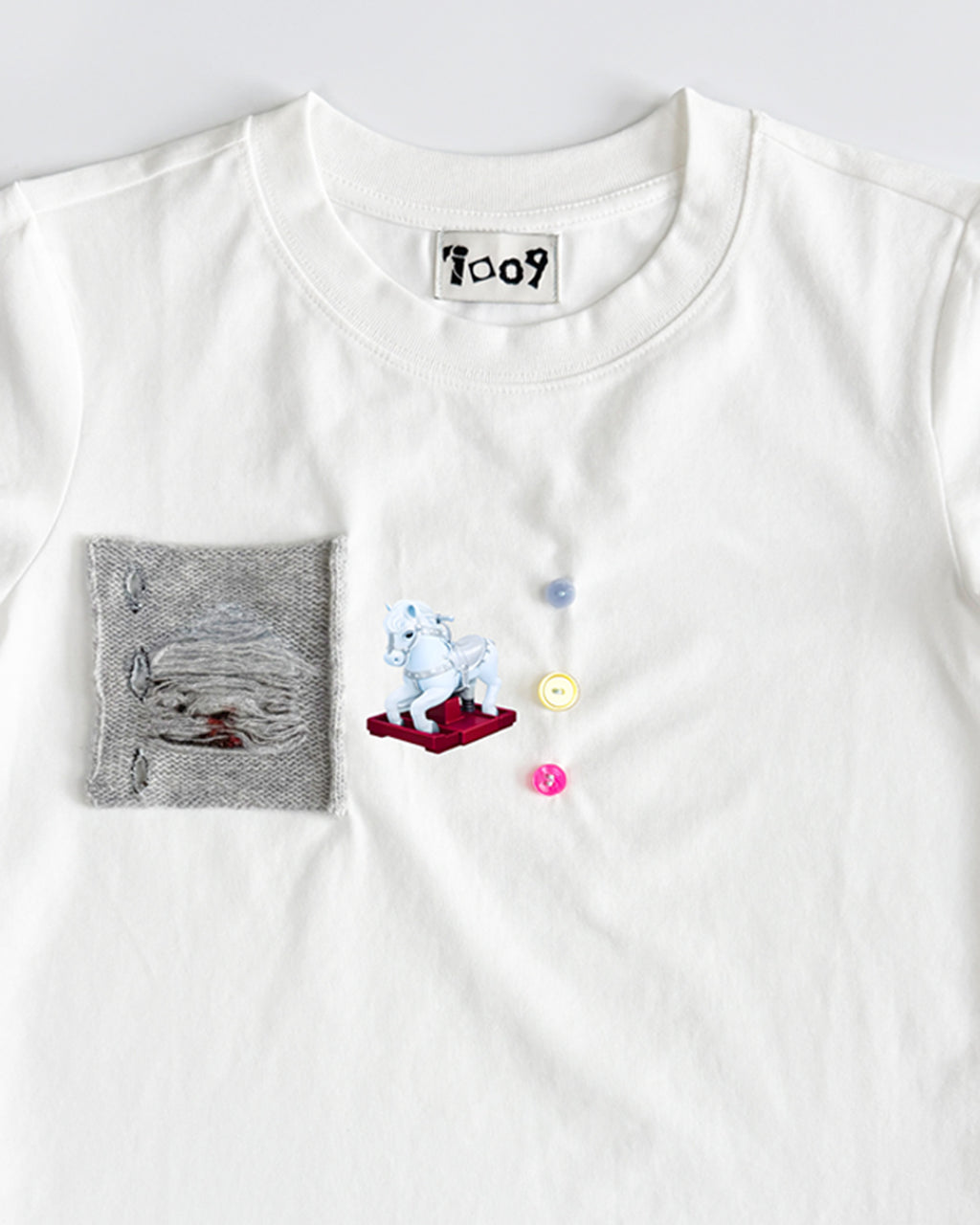 handmade graphic t-shirt house motif childhood design