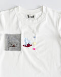 handmade graphic t-shirt house motif childhood design