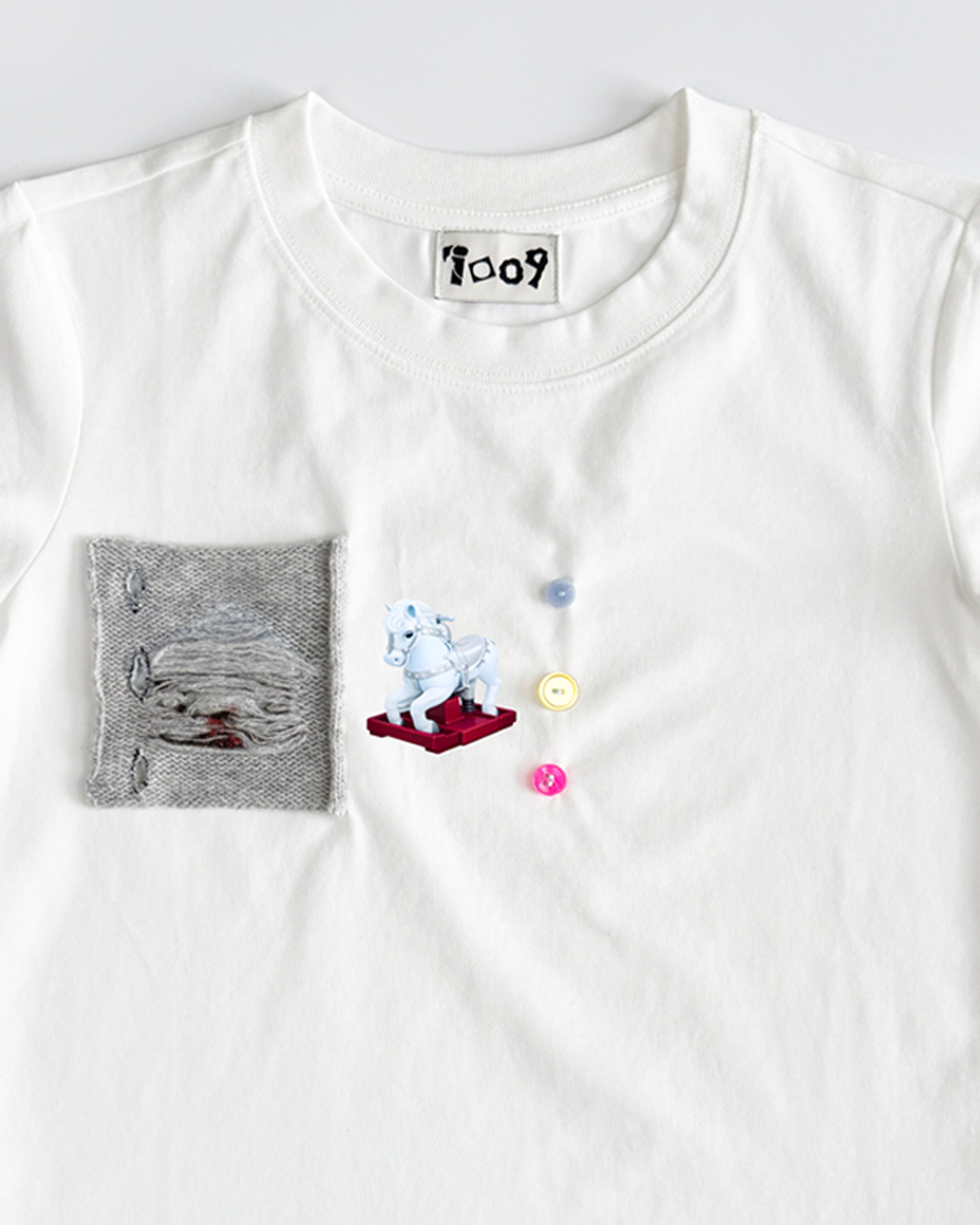 handmade graphic t-shirt house motif childhood design