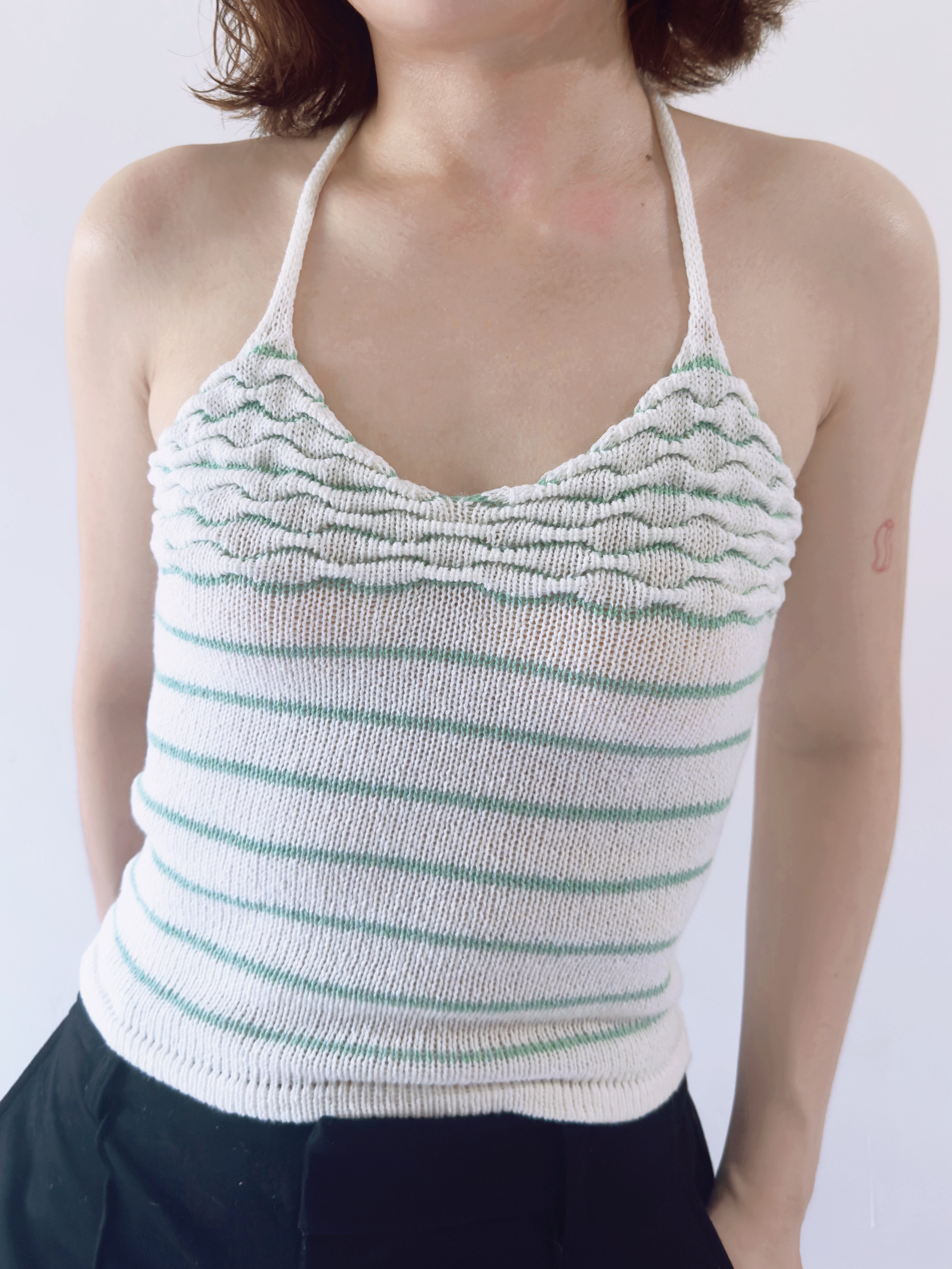 Ripple Halter neck camisole