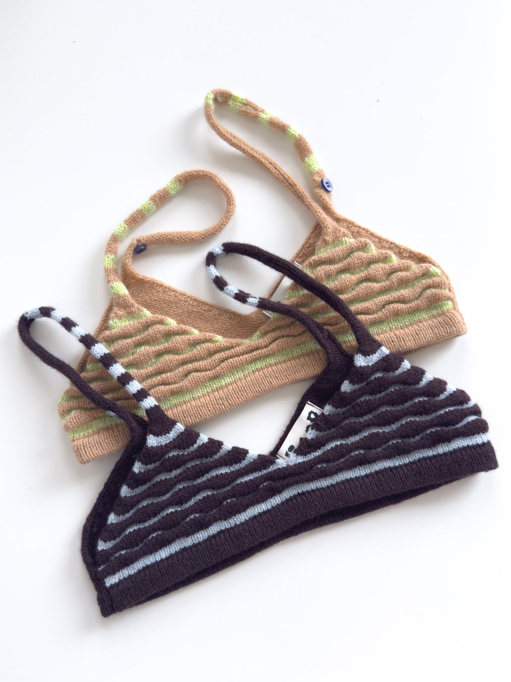 Ripple form wool bralette