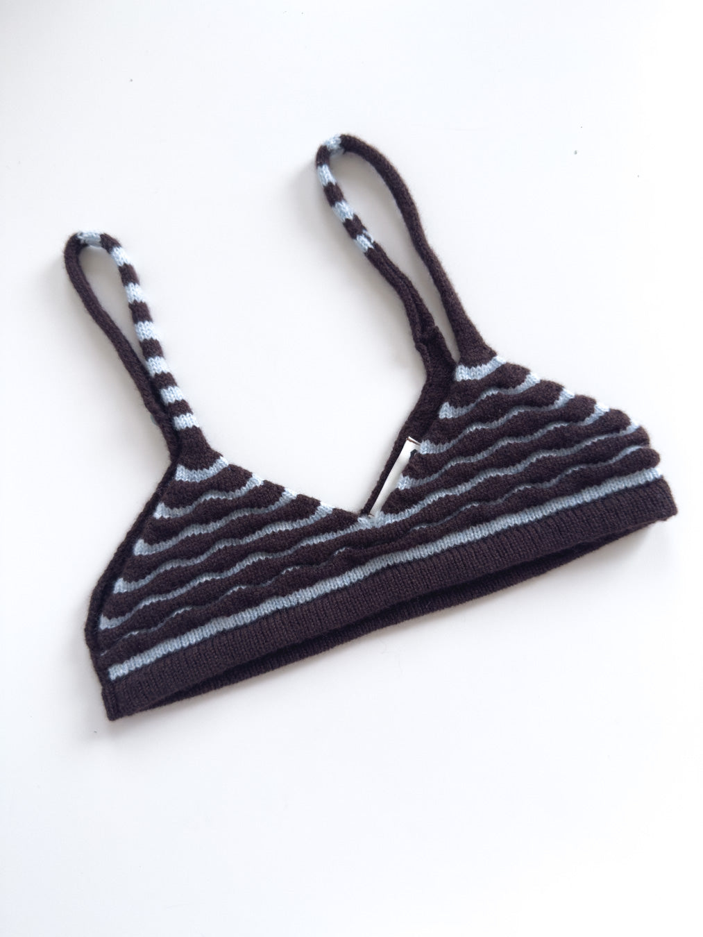 Ripple form wool bralette