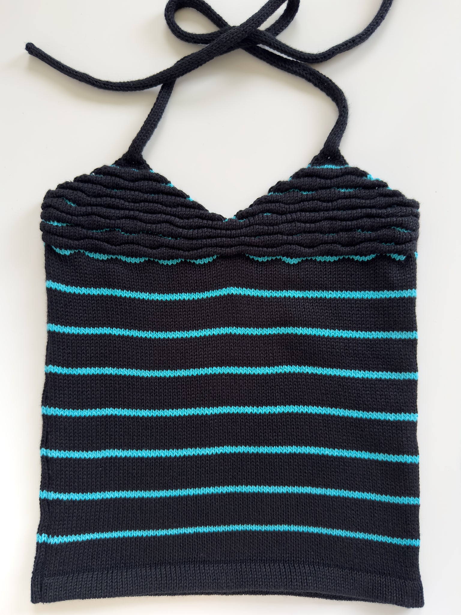 Halter neck knitted camisole