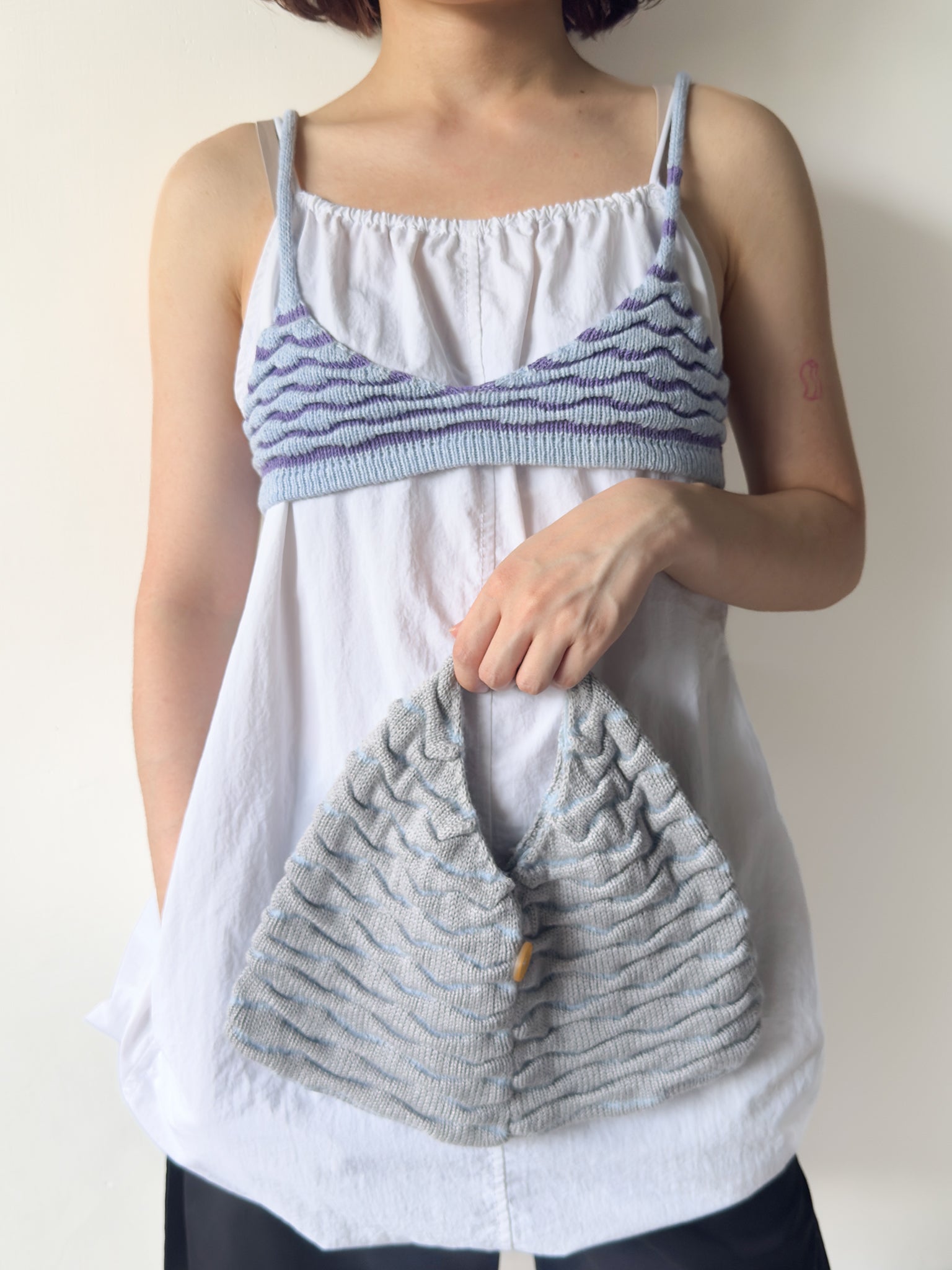 Ripple Triangle  Bag – Wave / Diamond Version