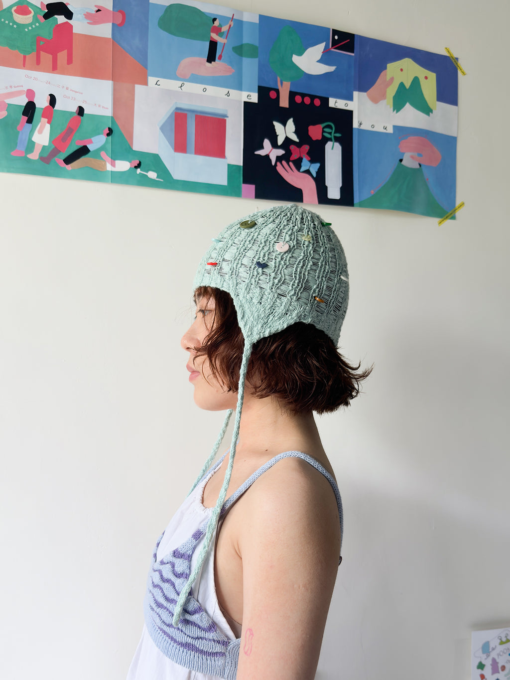 Candy Button bonnet