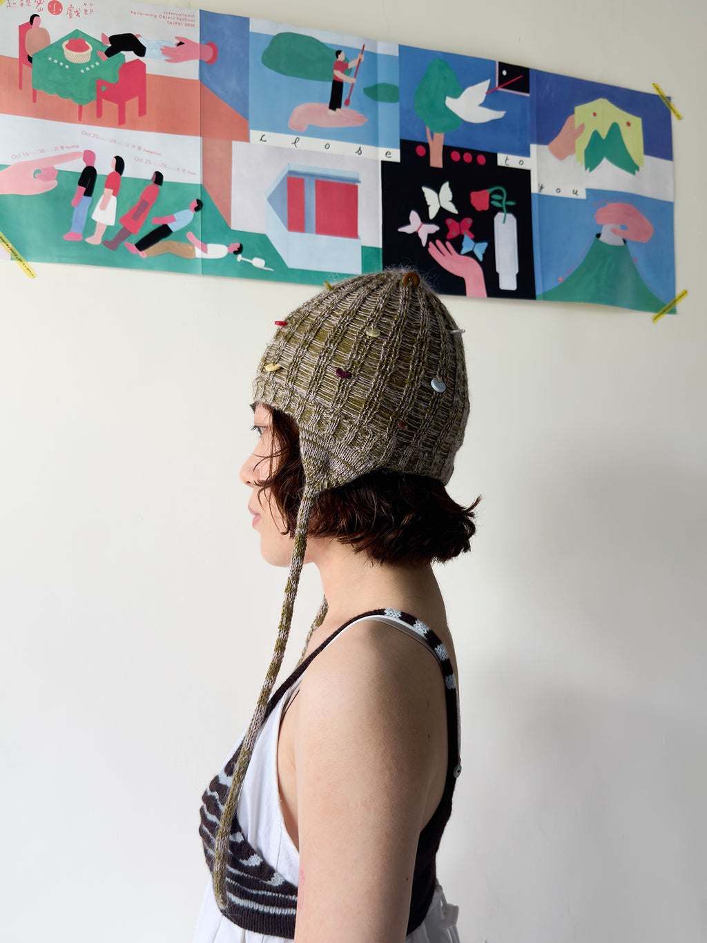 Candy Button bonnet