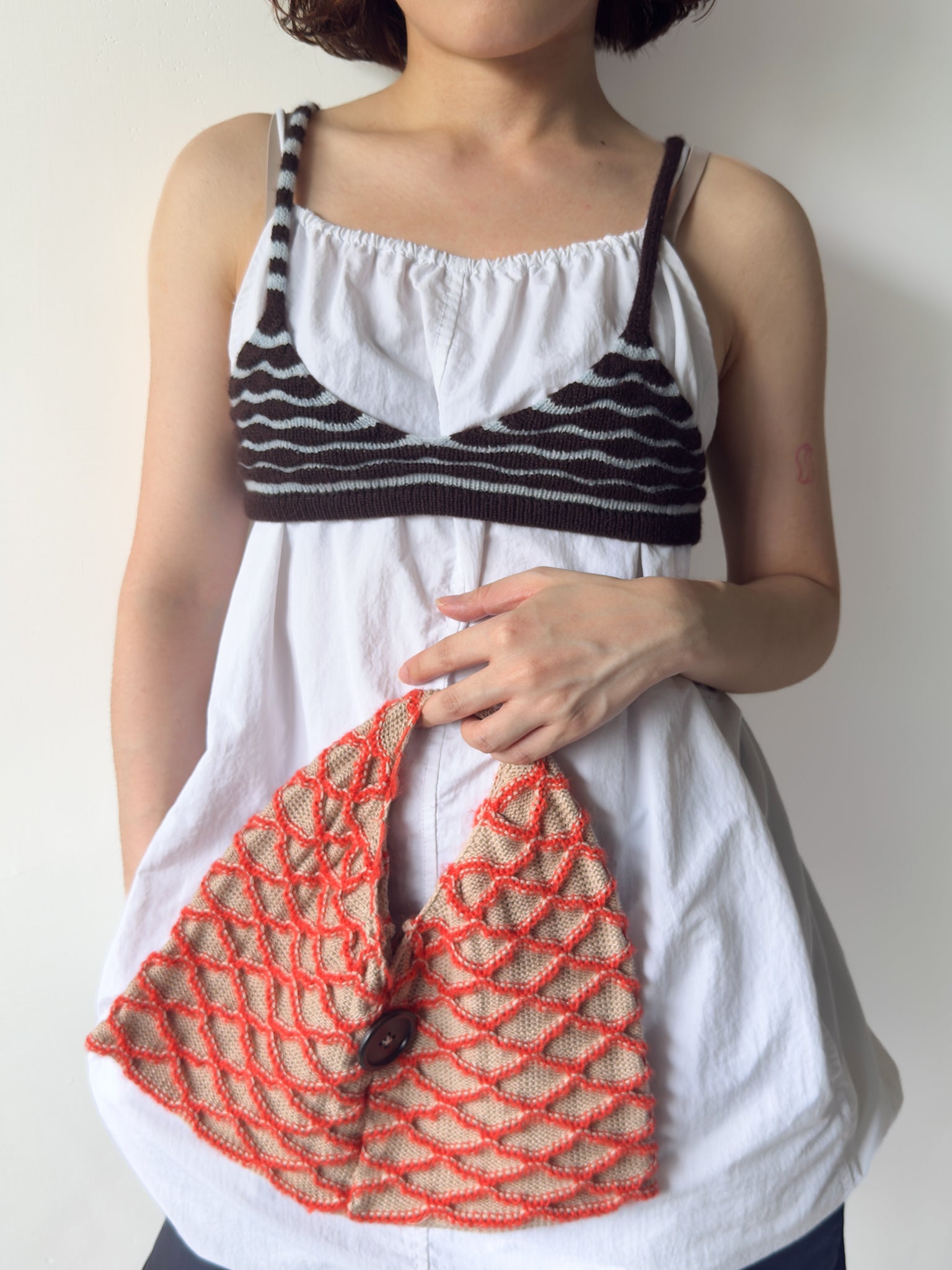 Ripple Triangle  Bag – Wave / Diamond Version