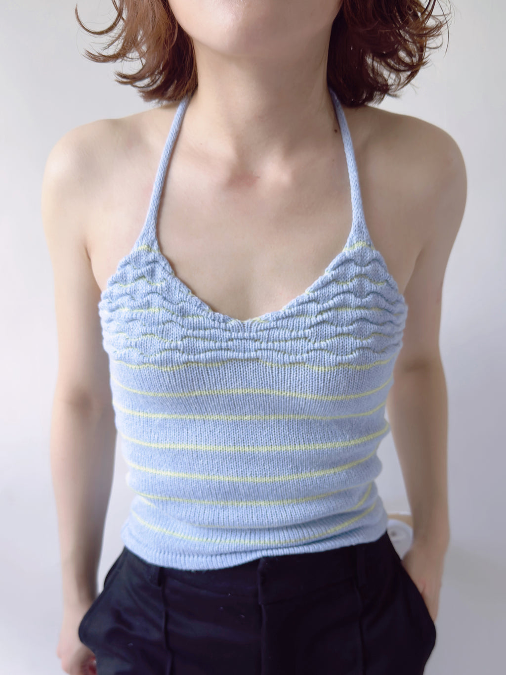 Ripple Halter neck camisole