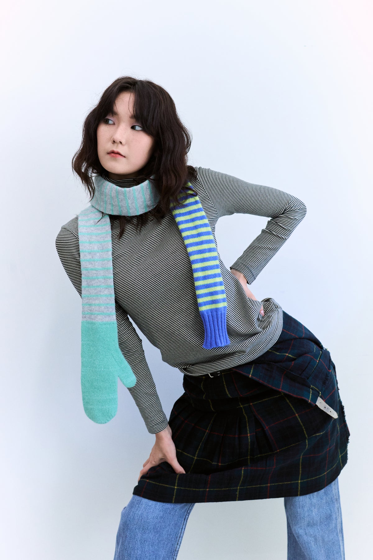 The Other End Scarf-Mint