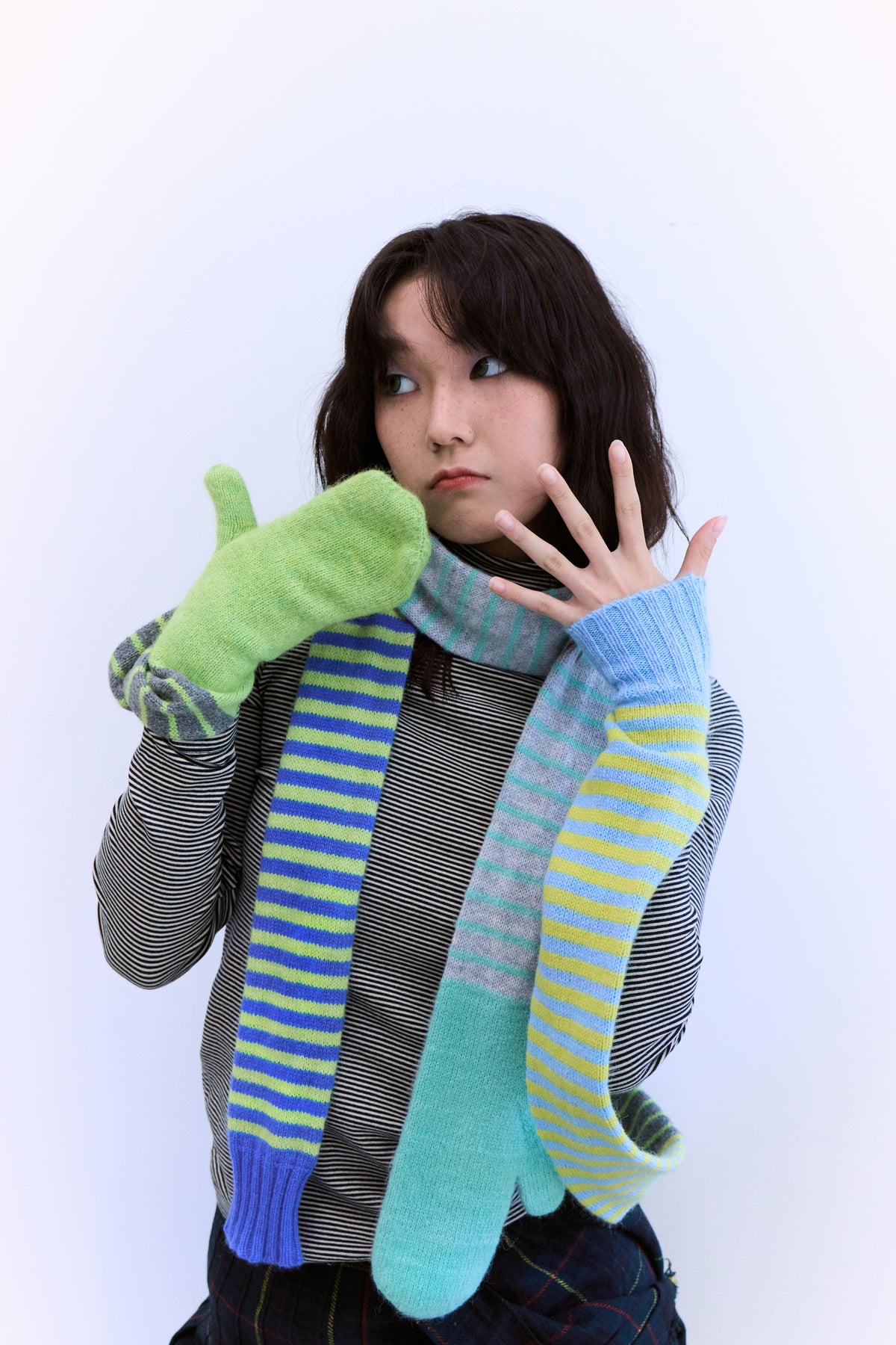 The Other End Scarf-Grass