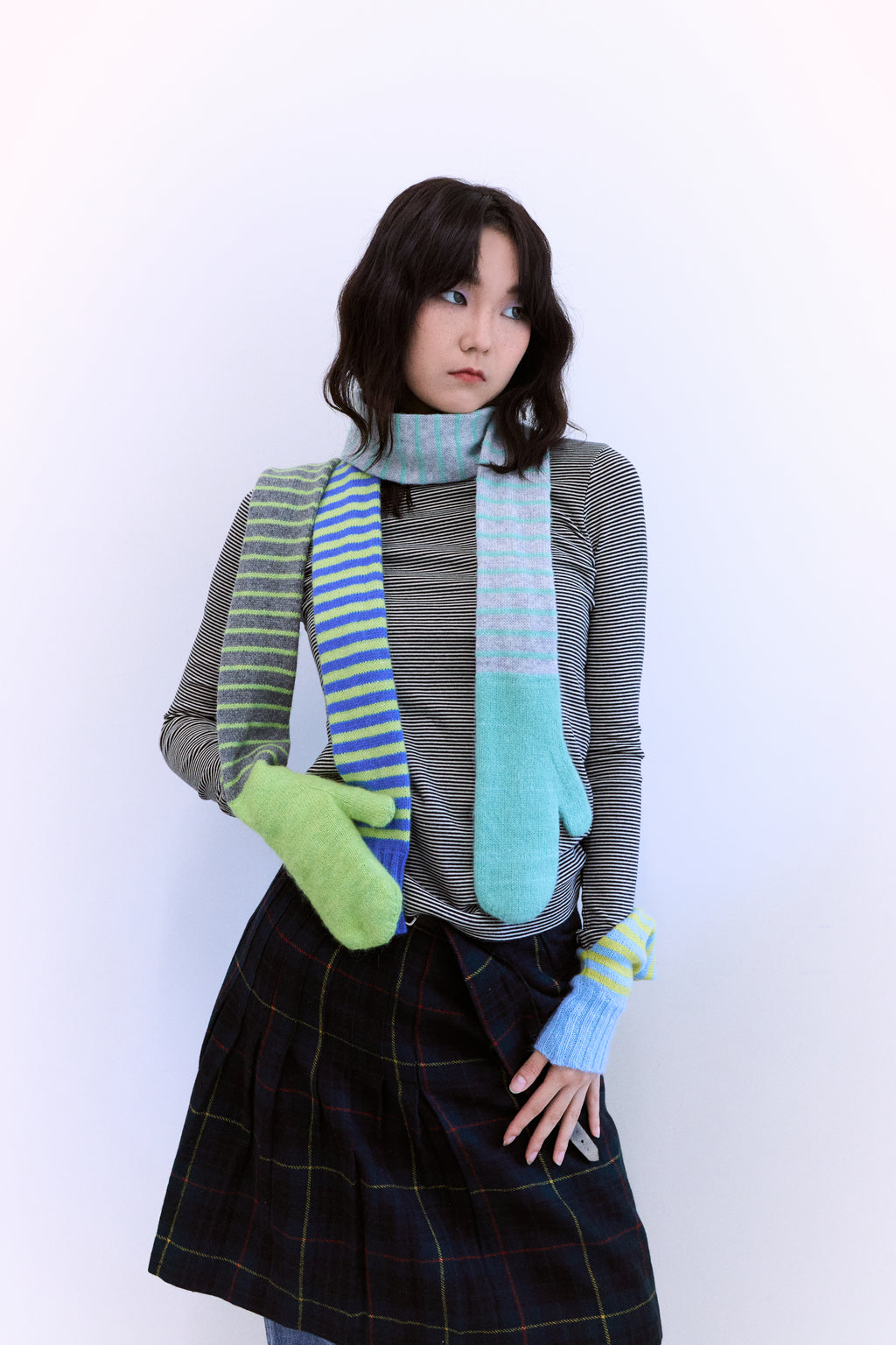 The Other End Scarf-Grass