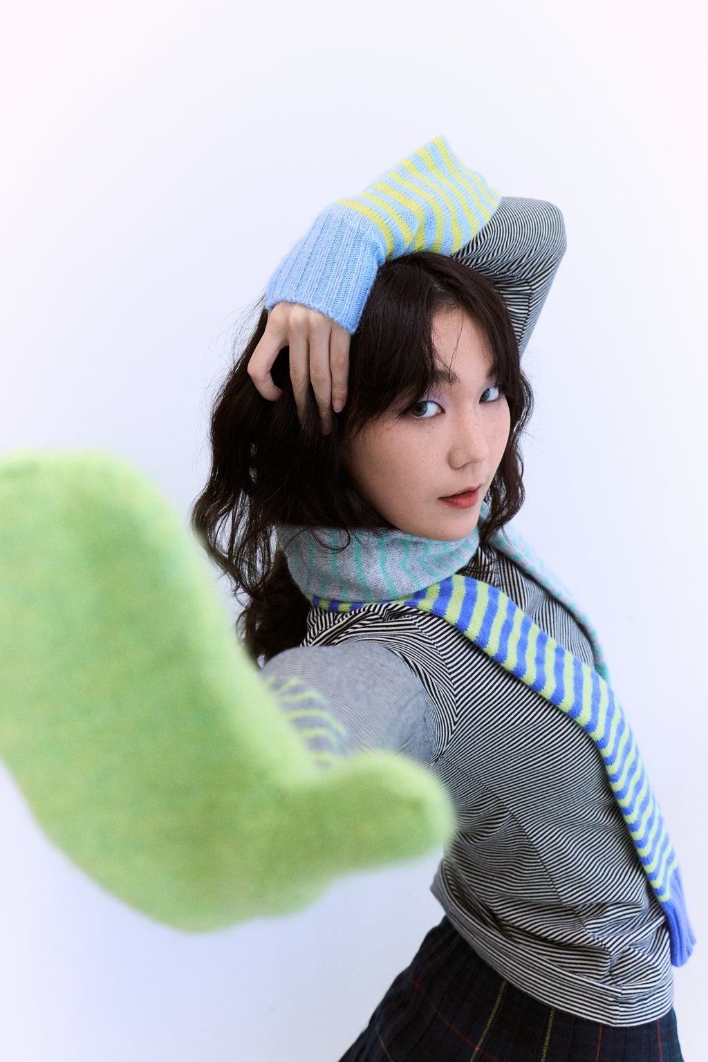 The Other End Scarf-Grass