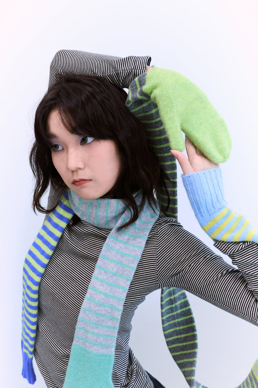 The Other End Scarf-Grass