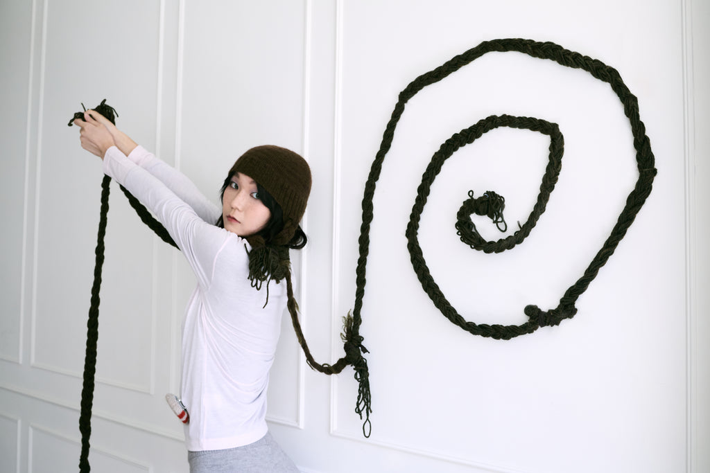 Hairy Beanie-Brown