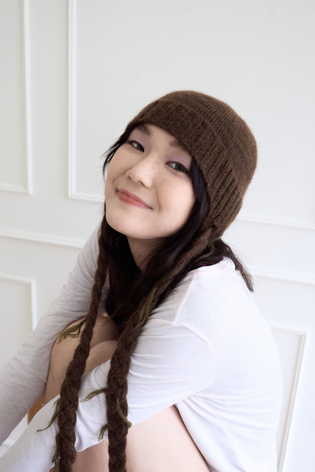 Hairy Beanie-Brown