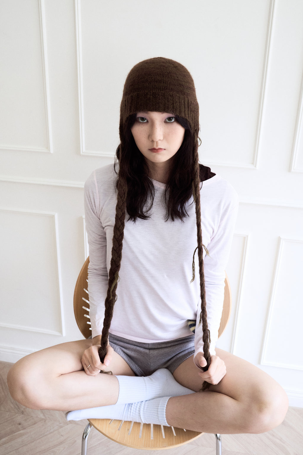 Hairy Beanie-Brown